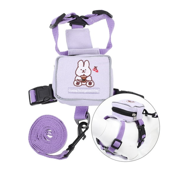 LEDMOMO Outdoor Cat Leash Training Pet Purple Polyester 1Pack