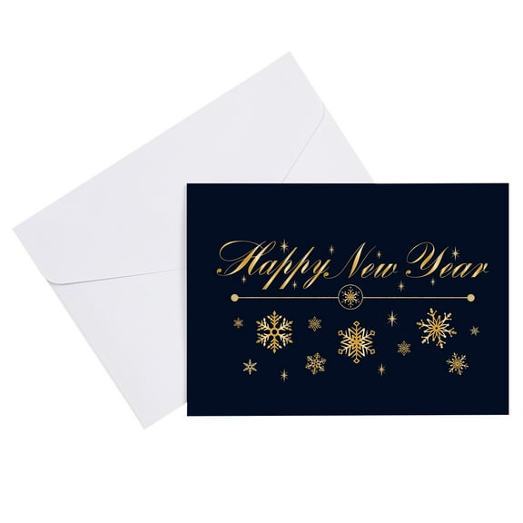 LEDMOMO 1Set Blessing New Year Cards with Envelopes Blank Greeting Cards Assorted Color for Festival