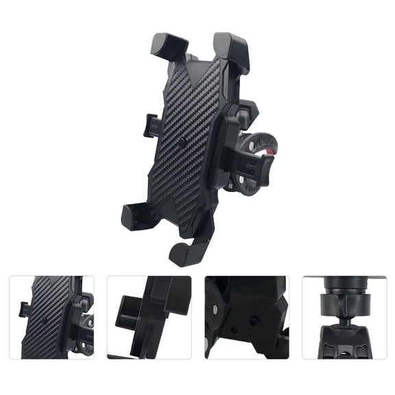 LEDMOMO Universal Mobile Support Phone Mount Clamp for Motorcycle with Adjustable Viewing Angle