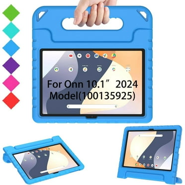 SUPNICE Kids Case for Onn 10.1” Model 100135925 Tablet (4th Generation, 2024), Light Weight Shock Proof Handle Stand Case for Walmart Onn 10.1 inch Tablet (Just Fit 2024, 4 Gen), Blue