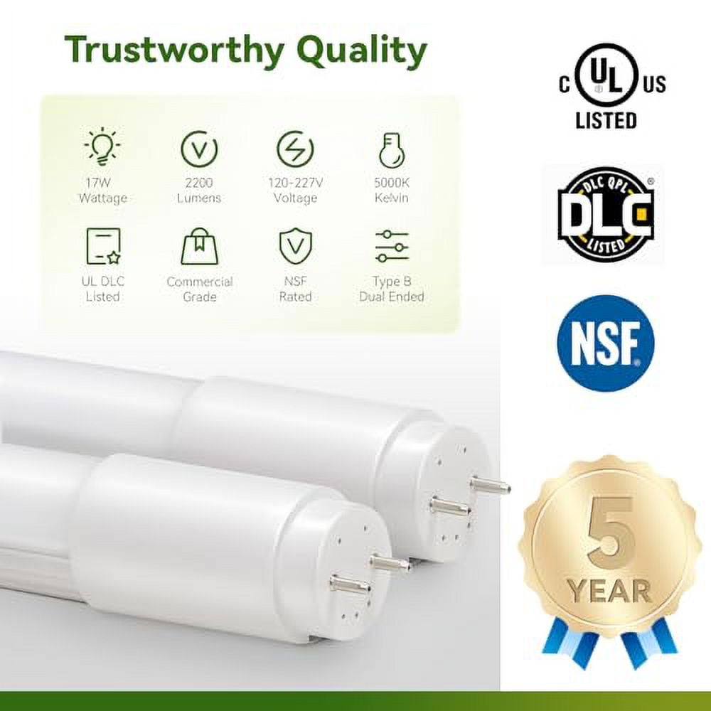 Ledone t8 tube clearance