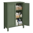 thumbnail image 1 of LEDREM Bathroom Cabinets Freestanding, Bathroom Storage Floor Cabinet with Doors and Adjustable Shelves, Green, 1 of 7