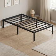 Ledrem Bed frame- Twin Bed Frame, 14" in Metal Heavy Duty Platform Bed Frame, No Box Spring Needed, Under-Bed Storage, Easy Assembly