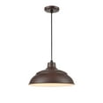 thumbnail image 1 of LEDRWHC14-ABR-Millennium Lighting-R Series - 11W 1 LED Pendant-8.25 Inches Tall and 14 Inches Wide-Architectural Bronze Finish    -Traditional, 1 of 5