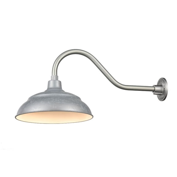 LEDRWHS14-PGA-Millennium Lighting-R Series - 11W 1 LED Wall Mount-8.25 Inches Tall and 14 Inches Wide-Painted Galvanized Finish