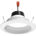 thumbnail image 1 of 5 in. 2700K Soft White LED 700 Lumen Retrofit Downlight Baffle Trim Module, White, 1 of 5