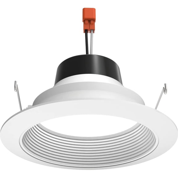 5 in. 2700K Soft White LED 700 Lumen Retrofit Downlight Baffle Trim Module, White