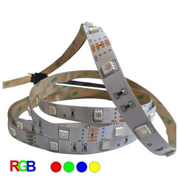 LEDSupply Indoor/Outdoor 9 ft DC Adhesive Backing LED Flex Strip Light