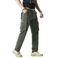 thumbnail image 1 of LEDUNTINO Men's Casual Cargo Pants, Workout Joggers, Relaxed Fit Stretch, Hiking Pants with Multi Pockets, Quick-Drying, 1 of 7