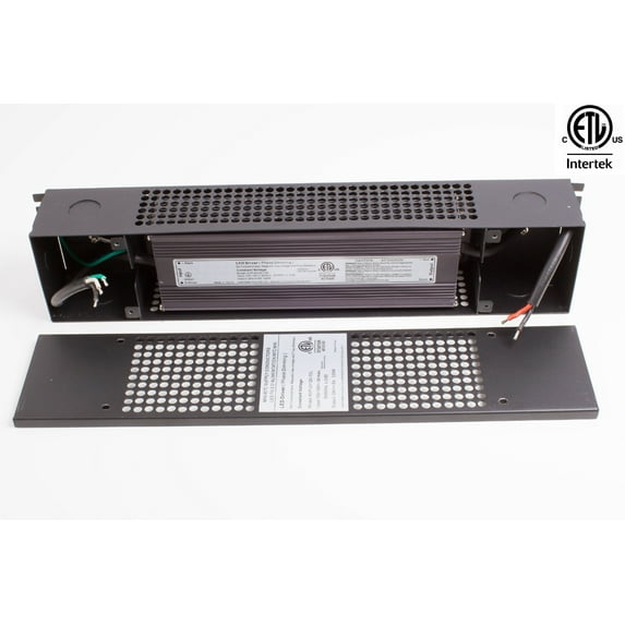 LEDUPDATES 24v LED Light Triac Dimmable Power Supply 5A 120W driver with junction case for Standard Wall AC Dimmers ETL LISTED