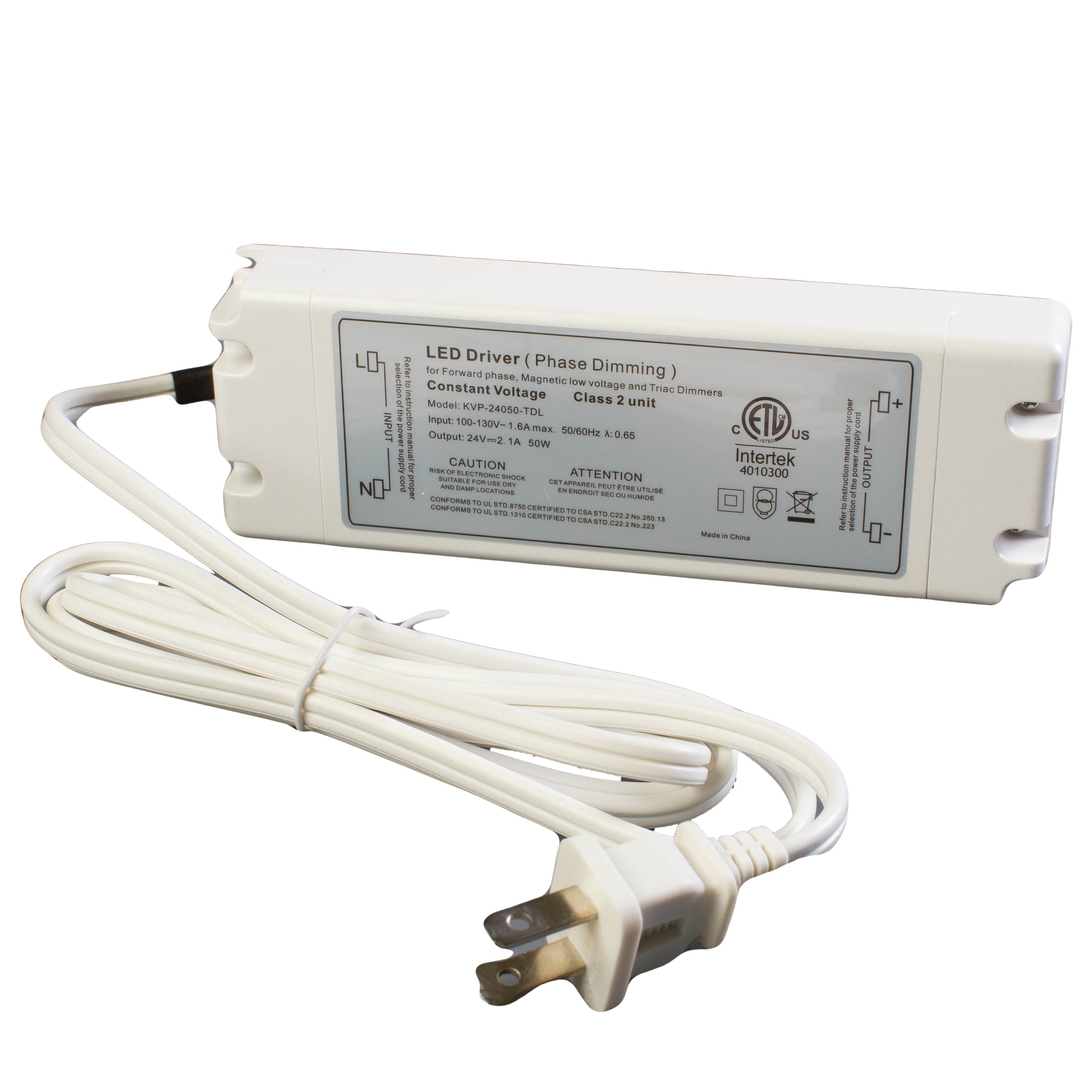 LEDUPDATES 24v Triac Dimmable Power Supply driver 2.1A 50w for Standard Wall AC Dimmers ETL LISTED