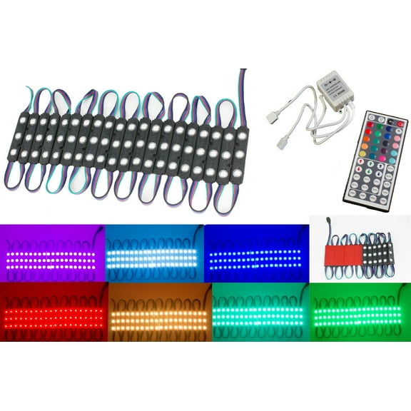 LEDUPDATES 40ft STOREFRONT COLOR CHANGE LED LIGHT 5050 w/ UL Power & Remote