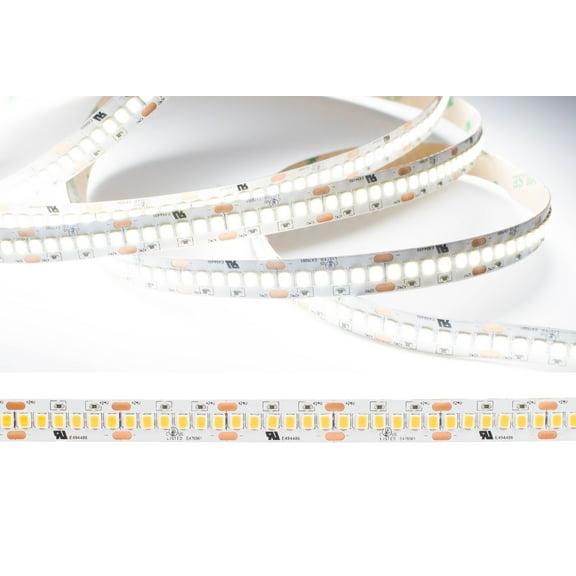 LEDUPDATES 95 CRI LED STRIP Light 1200 LED chip per roll Highest Brightness 2835 LED chip 6000K + 24v 150w UL Listed Power Supply