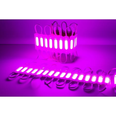 LEDUPDATES BRIGHTEST STORE FRONT WINDOW LED LIGHT COB Series with UL POWER SUPPLY BRIGHTER THAN 5050 5630 5730 2835 (30ft, Pink)