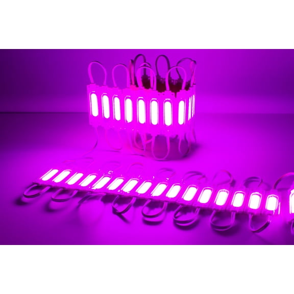 LEDUPDATES BRIGHTEST STORE FRONT WINDOW LED LIGHT COB Series with UL POWER SUPPLY BRIGHTER THAN 5050 5630 5730 2835 (30ft, Pink)