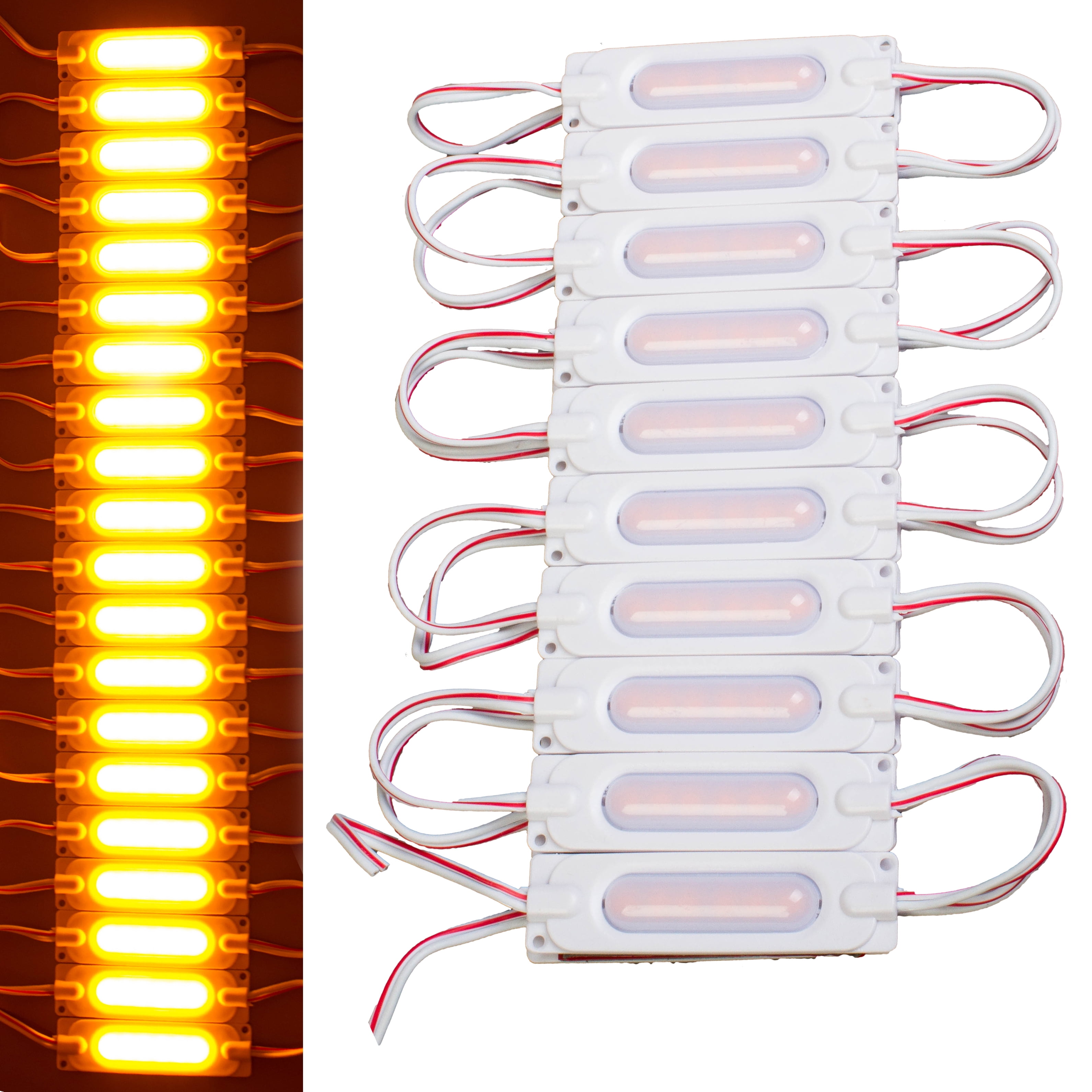 LEDUPDATES BRIGHTEST STOREFRONT WINDOW LED LIGHT 20ft Orange COB with ...