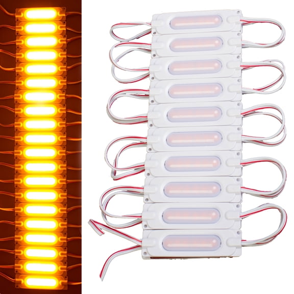 LEDUPDATES BRIGHTEST STOREFRONT WINDOW LED LIGHT 40ft orange COB WITH UL POWER SUPPLY BRIGHTER THAN 5050 5630 5730 2835