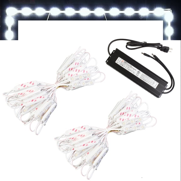 LEDUPDATES STOREFRONT WINDOW LED LIGHT Super Bright SAMSUNG LED CHIP 50FT MADE IN KOREA WHITE + UL 12v POWER SUPPLY