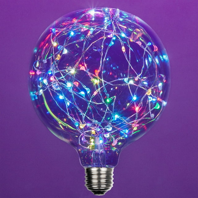 LEDimagine G125 Fairy Light Bulb, 75 Multicolor Color Changing LED ...
