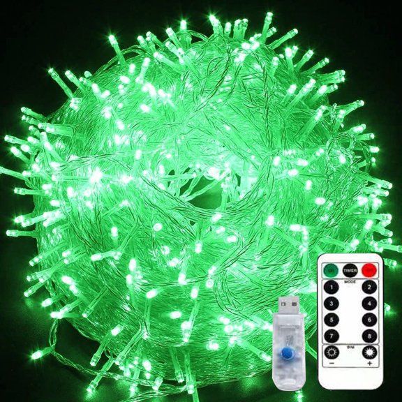 LEDs Christmas Lights, 10m 80LED Christmas Tree Lights Outdoor Fairy Christmas String Light with Remote Fairy Twinkle Lights Tree String Lights USB