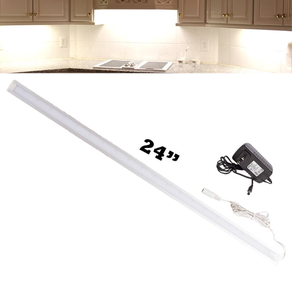 LEDupdates 24" Kitchen Under Cabinet LED light also for workshop & closet with UL Power adapter
