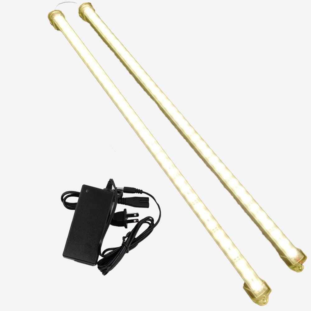 LEDupdates 2pcs 20" LED kitchen Under Cabinet Light Warm white with UL Ac Adapter