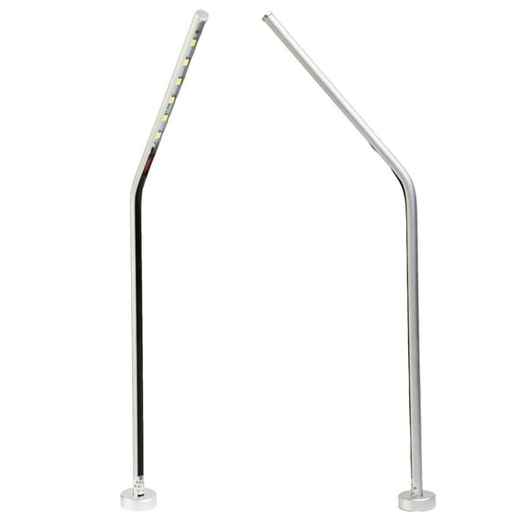 LEDupdates 2pcs Jewelry Showcase LED Pole Stem Light Model FY-45 Silver 6000K
