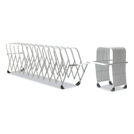 Lee Products Flexifile Expandable Collator To Organizer, 12 Sections, Letter To Legal Size Files, 6" X 6.75" X 10.5", Silver