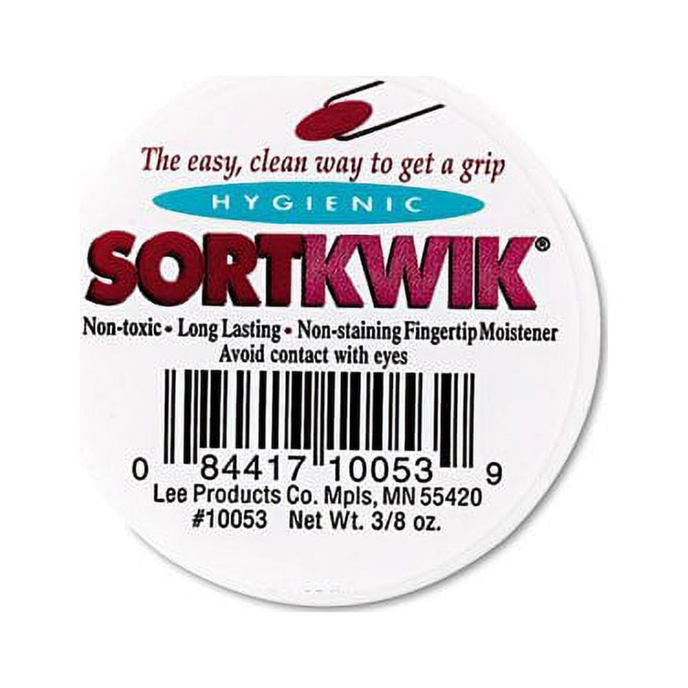 LEE 20053 Sortkwik Fingertip Moisteners, 3/8 oz, Pink (Pack of 3