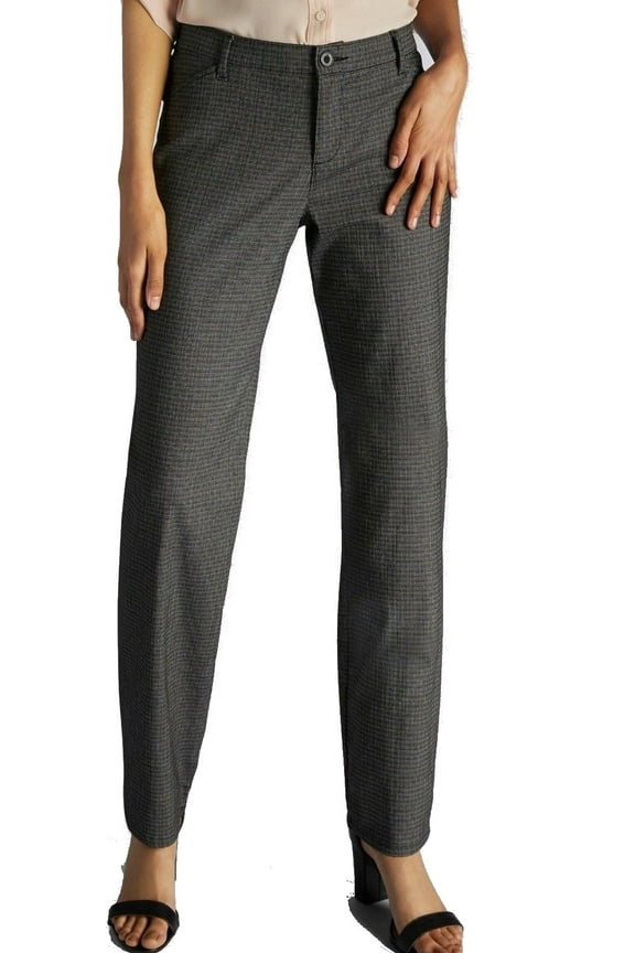 Womens Straight Leg Four Pocket Dress Pants 6