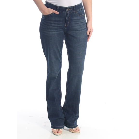 LEE $40 Womens New 1289 Navy Straight Leg Jeans 8 B+B