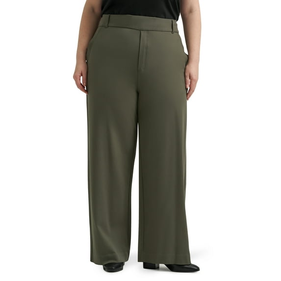 Lee® Women's Plus Pull-On Comfort Waist A-Line Knit Pant
