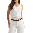 thumbnail image 1 of Lee® Women's Heritage V-Neck Sleeveless Button Down Top, Sizes XS-XXL, 1 of 7