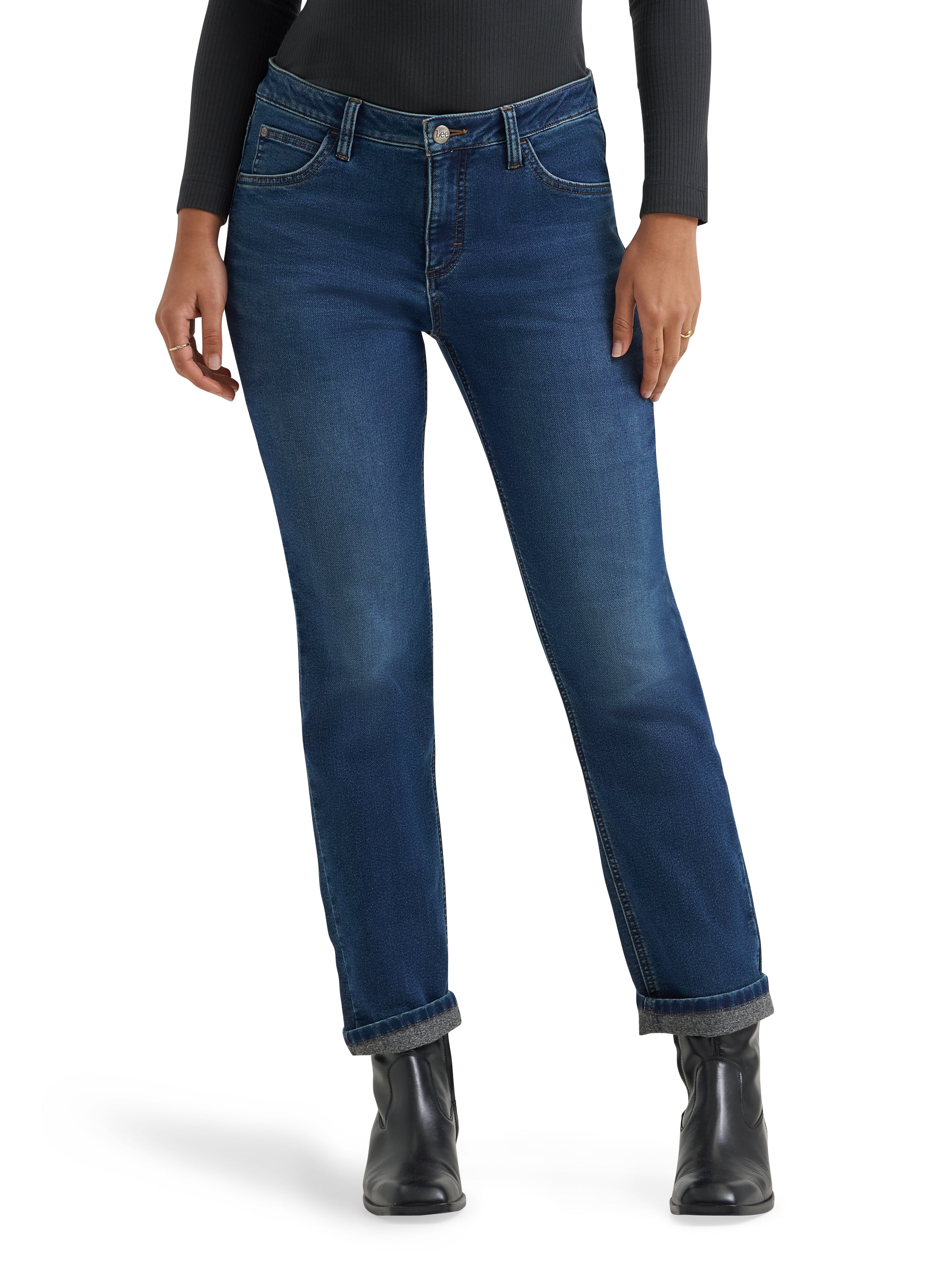 Lee® Women's Single Layer Warming Brushed Denim Jeans, Sizes 4-18