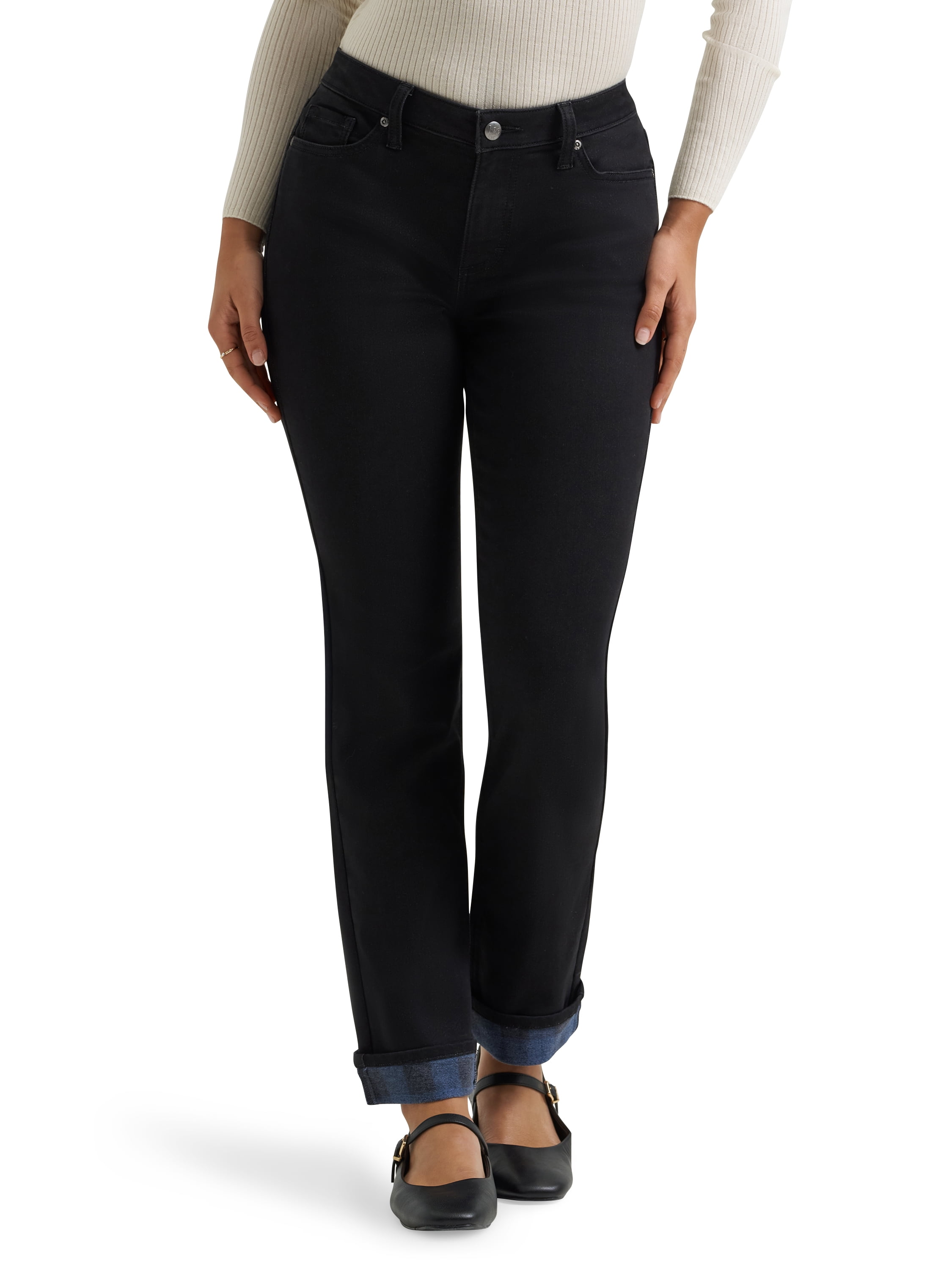 Lee® Women's Single Layer Warming Brushed Denim Jeans, Sizes 4-18