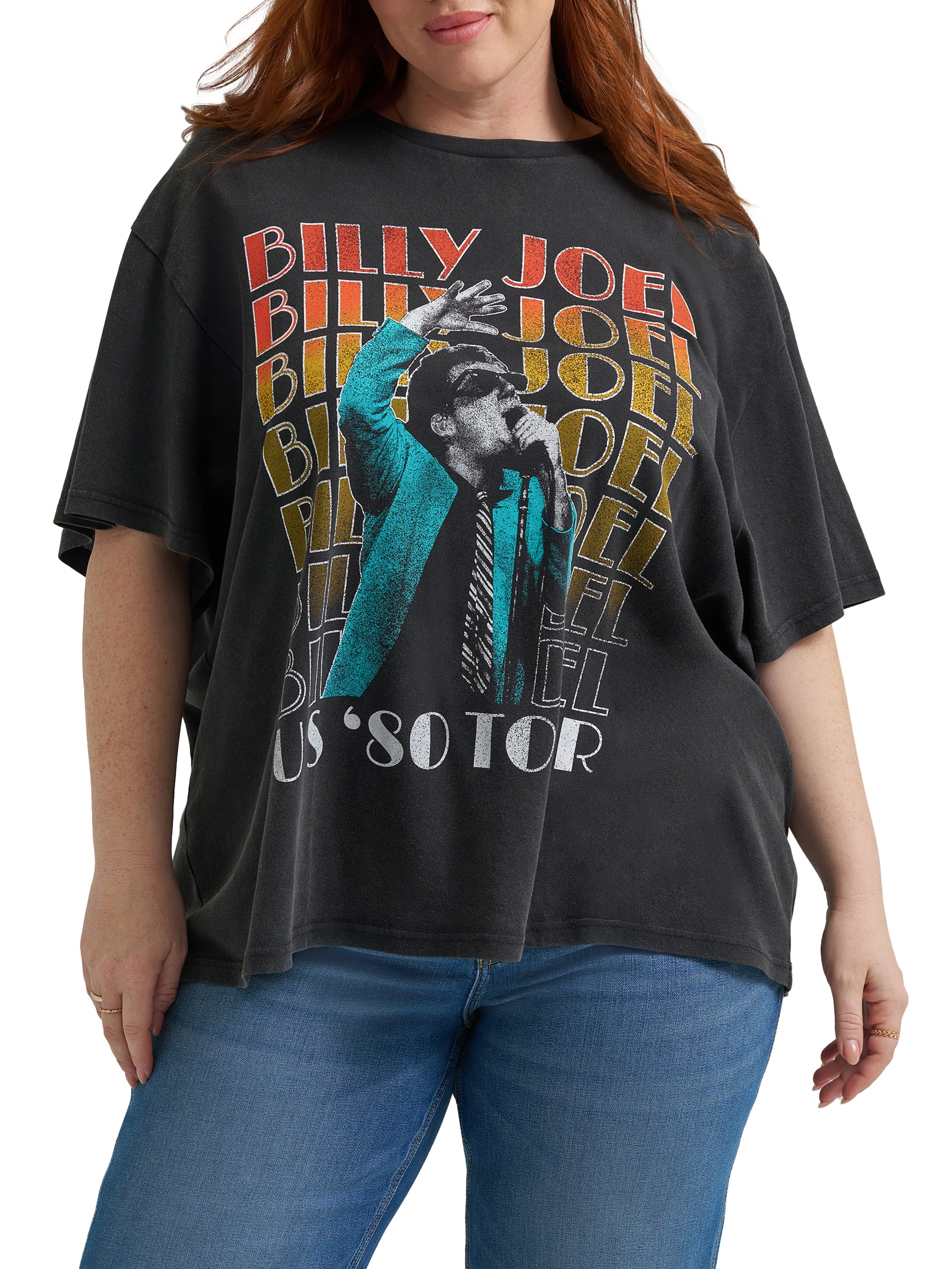 Lee® Women's Plus Size Billy Joel Graphic Tee