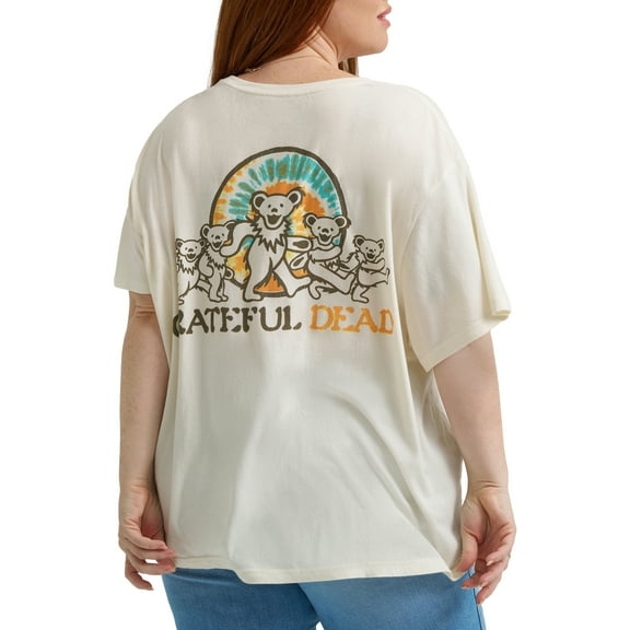 Lee® Women's Plus Short Sleeve Grateful Dead Graphic Band Tee
