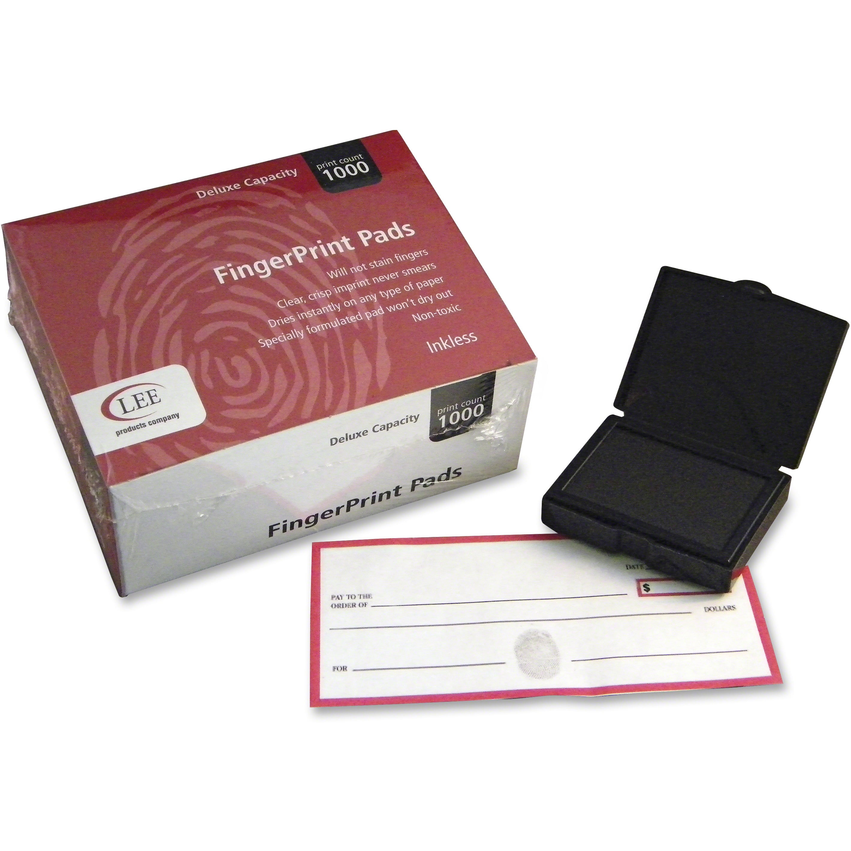 5 in x 3 1/2 in Inkless Fingerprint Pad Rectangular - Plastic Wholesale | POSPaper