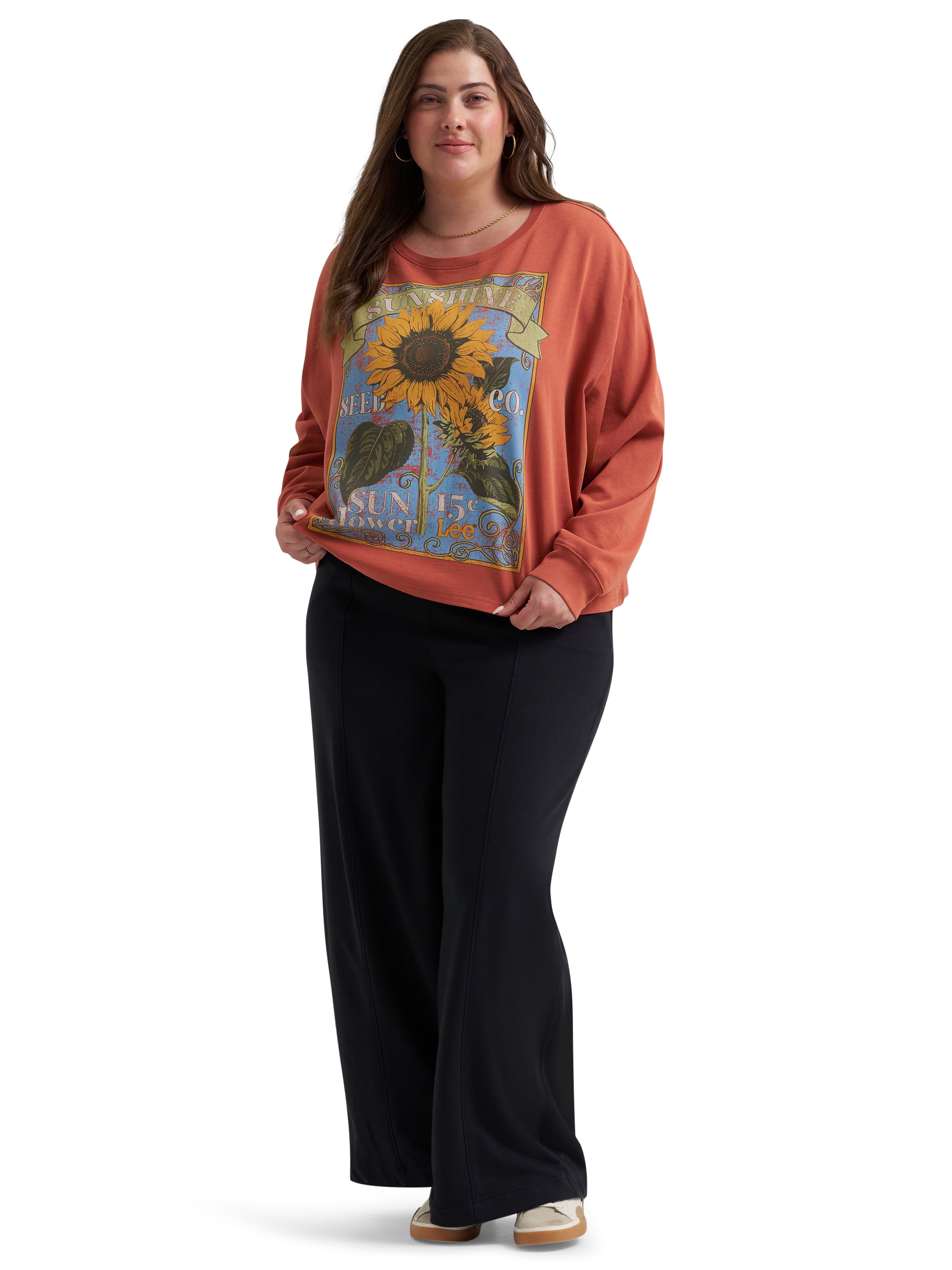 Lee® Women's Plus Relaxed Crew Sweatshirt, Sizes 0X-4X