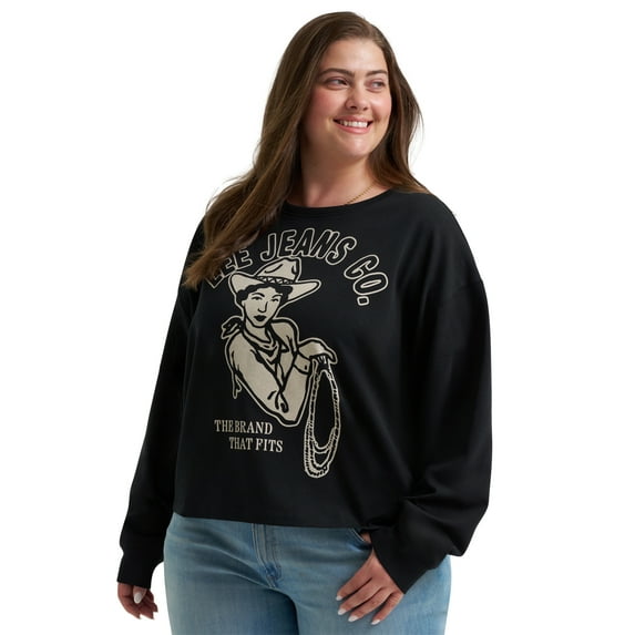 Lee® Women's Plus Relaxed Crew Sweatshirt, Sizes 0X-4X