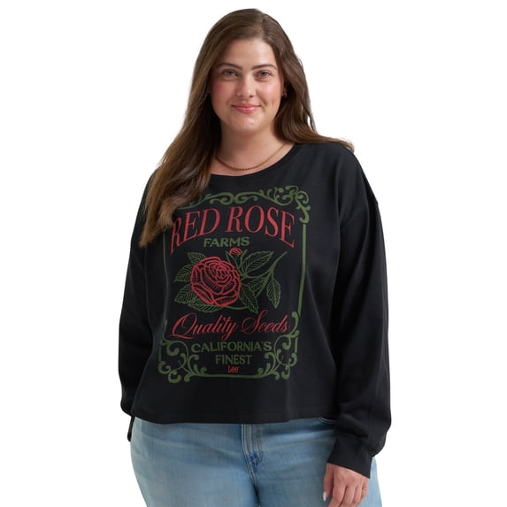 Lee® Women's Plus Relaxed Crew Sweatshirt, Sizes 0X-4X