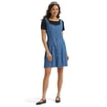 thumbnail image 1 of Lee® Women's and Plus Seamed Button Front Dress, 1 of 7