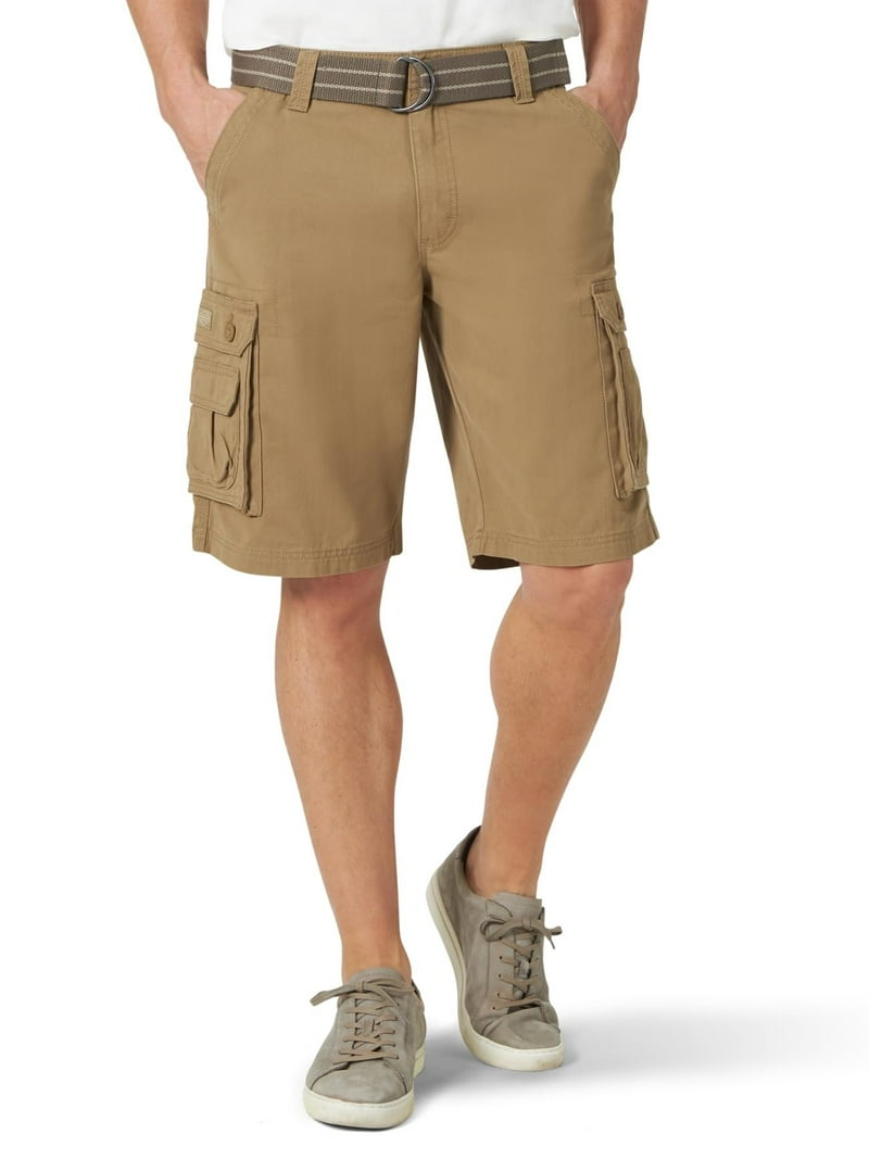 LEE Men's Belted Wyoming Cargo Short, Relax Fit Knee Length