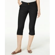 LEE PLATINUM LABEL Lee Platinum Petite Chino Cropped Pants Black 12P