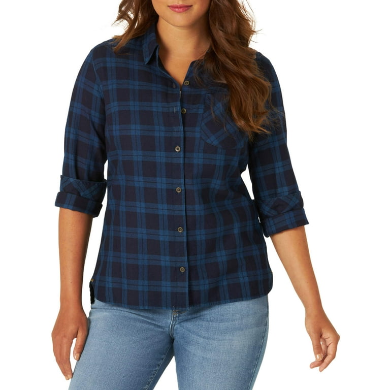 walmart women's lee flannel shirts