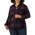 thumbnail image 1 of LEE RIDERS WOMEN'S PLUS LONG SLEEVE BUTTON UP FLEECE SHIRT, 1 of 4