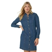 Lee Women's and Women's Plus Heritage Western Denim Dress, Sizes XS-4X