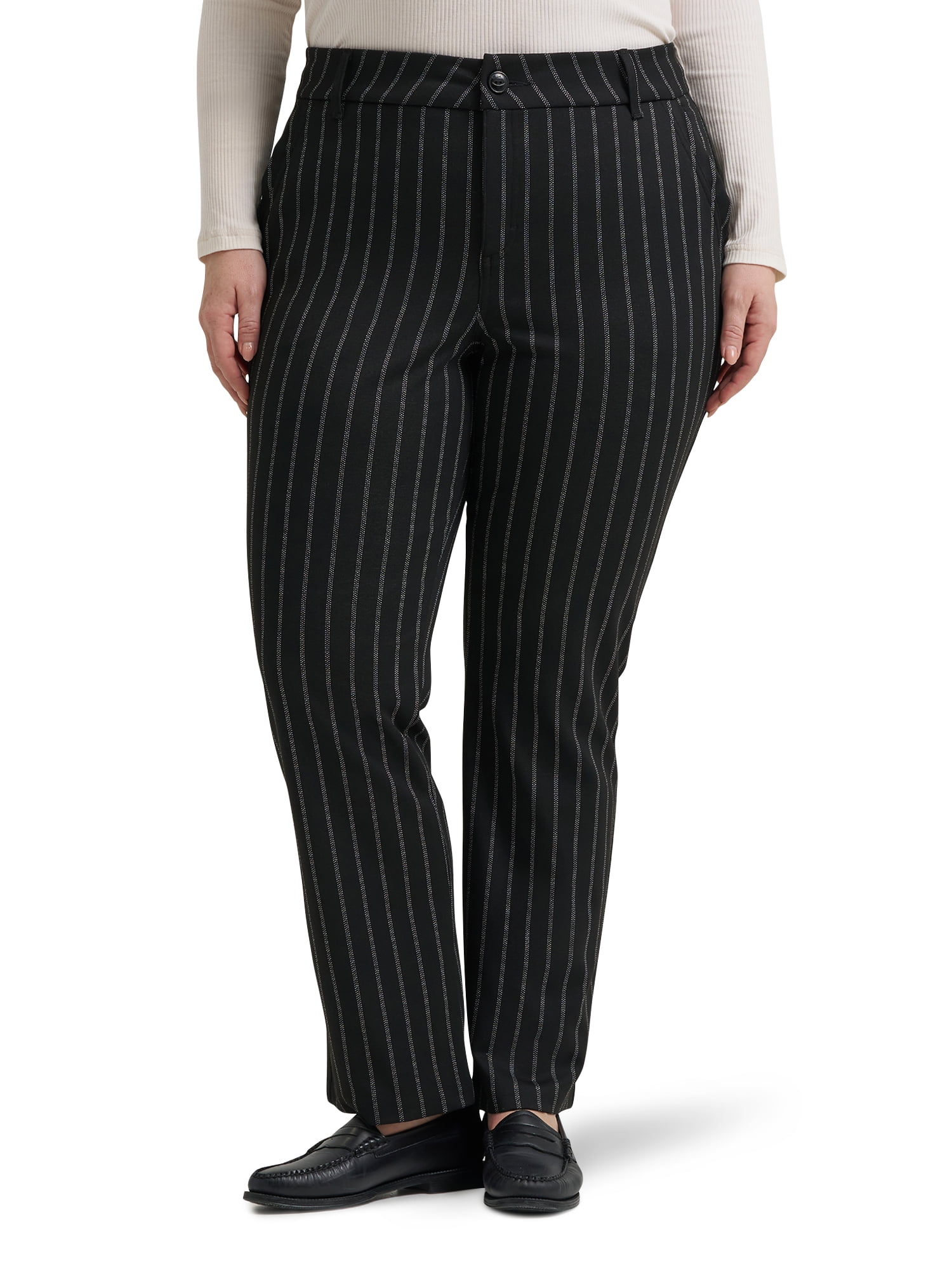 Lee® Women's Plus Regular Fit Straight Knit Pant, Sizes 14-26