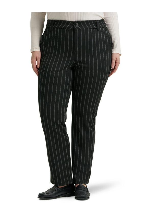 ® Women's Plus Regular Fit Straight Knit Pant, Sizes 14-26