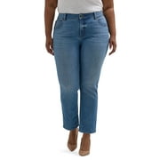 Lee Women's Plus Midrise Relaxed Fit Straight Leg Jean